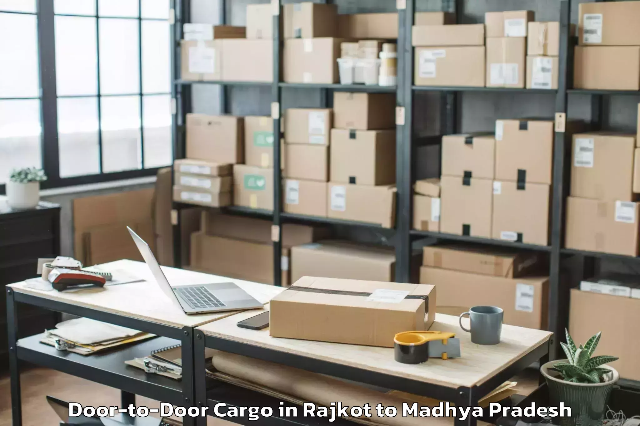 Book Rajkot to Baldevgarh Door To Door Cargo